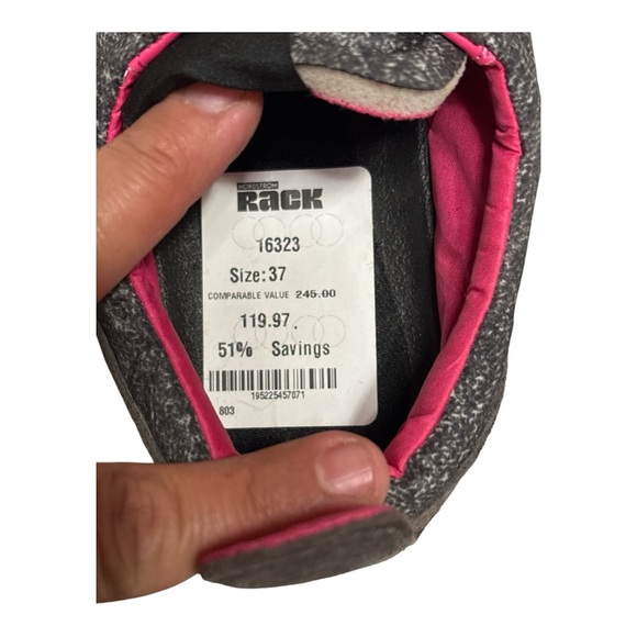 Rag & Bone Retro Charcoal and pink Sneakers,NWT,Size 37,Made in Vietnam - Picture 3 of 10